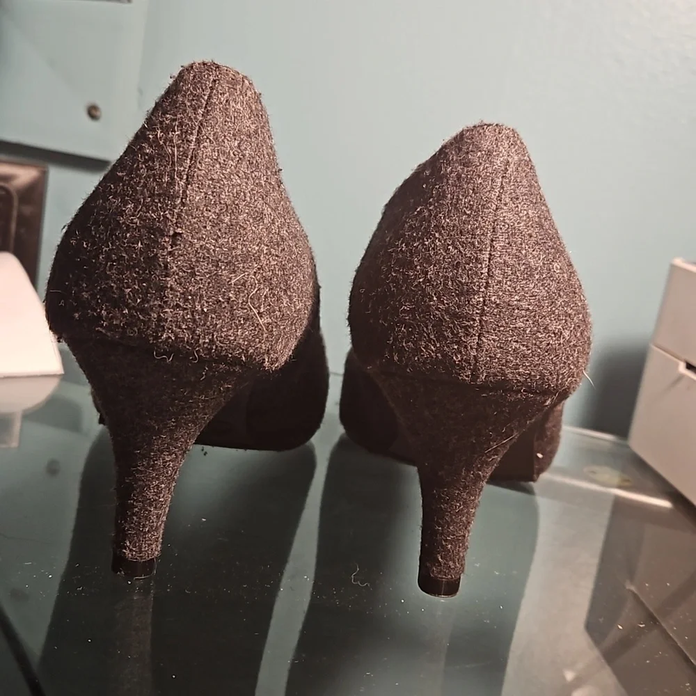 George Grey Wool Heels